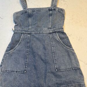 Amanda Uprichard Blue Denim Dress Large